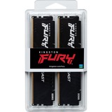 Kingston FURY FURY Beast 32 GB 5600 MT/s DDR5 CL40 DIMM (Kit da 2) Black, Memoria Nero, 32 GB, 2 x 16 GB, DDR5, 288-pin DIMM, Nero