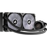 Sharkoon S80 RGB AIO 240mm, Raffreddamento ad acqua Nero