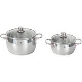 WMF Quality One 07.7455.6380 set di pentole 9 pz accaio, Set di bollitura, Acciaio inox, Acciaio inox, Acciaio inox, Acciaio inox, Acciaio inox