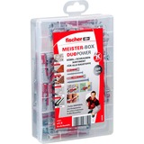 fischer Scatola Meister DUOPOWER corta / lunga + vite, Tassello grigio chiaro/Rosso