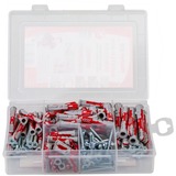 fischer Scatola Meister DUOPOWER corta / lunga + vite, Tassello grigio chiaro/Rosso