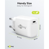 goobay SWEDEN Universale Bianco AC Ricarica rapida Interno, Caricabatterie bianco, Interno, AC, Bianco