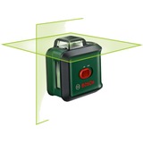 Bosch Universal Level 360 Set Livella lineare 24 m 500-540 nm (< 10mW), Attraversare la linea laser verde/Nero, 24 m, 0,4 mm/m, 4°, 4 s, Orizzontale/Verticale, Verde