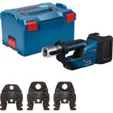 Bosch Utensile da pressatura a batteria GPT 18V-19 Professional solo, 18Volt, Kit SV, Macchina della pressa blu