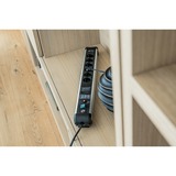 Brennenstuhl Premium-Protect-Line ciabatta 6 prese Nero/Argento