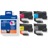 Brother Cartuccia d'inchiostro Valuepack LC-521VAL 