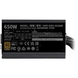 Cooler Master MWE BRONZE 650 V3 230V, Alimentatore PC Nero