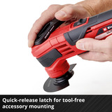 EINHELL VARRITO Nero, Rosso 20000 OPM, Strumento multi funzione rosso/Nero, Smerigliatura, Levigare, Nero, Rosso, 20000 OPM, 11000 OPM, 3,2°, Batteria