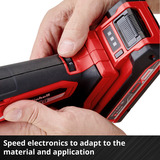EINHELL VARRITO Nero, Rosso 20000 OPM, Strumento multi funzione rosso/Nero, Smerigliatura, Levigare, Nero, Rosso, 20000 OPM, 11000 OPM, 3,2°, Batteria