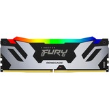 Kingston FURY FURY 96GB 6400MT/s DDR5 CL32 DIMM (Kit da 2) Renegade RGB XMP, Memoria argento/Nero, 96 GB, 2 x 48 GB, DDR5, 288-pin DIMM
