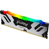 Kingston FURY FURY 96GB 6400MT/s DDR5 CL32 DIMM (Kit da 2) Renegade RGB XMP, Memoria argento/Nero, 96 GB, 2 x 48 GB, DDR5, 288-pin DIMM