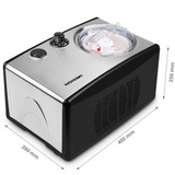 Medion LIFE Gelatiera MD 18387 Nero/in acciaio inox