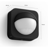Philips Hue Sensore da esterno, Rilevatore di movimento Nero, Philips Sensore da esterno, Parete, Esterno, Nero, Android, iOS, IP54, Plastica