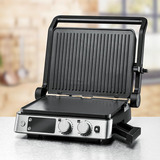 Rommelsbacher Griglia a contatto KG 2025, Come contattare con grill accaio/Nero