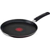 Tefal Resist Intense D52210 Crepiera Rotondo, Padella Rotondo, Crepiera, Nero, Rosso, Titanio, 175 °C, Alluminio