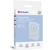 Verbatim Charge 'n' Go Polimeri di litio (LiPo) 10000 mAh Carica wireless Blu, Powerbank  celeste, 10000 mAh, Polimeri di litio (LiPo), Quick Charge 3.0, Carica wireless, Blu