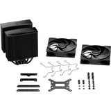 be quiet! Pure Rock Pro 3 Black Processore Raffreddatore d'aria 12 cm Nero 1 pz, raffreddamento CPU  Nero, Raffreddatore d'aria, 12 cm, 2000 Giri/min, 101,2 m³/h, Nero