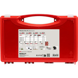 fischer Meister-Box XL Soggiorno, Tassello grigio chiaro/Rosso