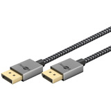 goobay Cavo DisplayPort 2.0/2.1 Slim argento/Nero