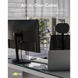 goobay Cavo DisplayPort 2.0/2.1 Slim argento/Nero