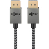 goobay Cavo DisplayPort 2.0/2.1 Slim argento/Nero