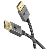 goobay Cavo DisplayPort 2.0/2.1 Slim argento/Nero