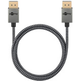 goobay Cavo DisplayPort 2.0/2.1 Slim argento/Nero
