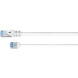 goobay Cavo patch ultraflessibile Cat.6a slim, U/FTP bianco