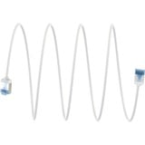 goobay Cavo patch ultraflessibile Cat.6a slim, U/FTP bianco