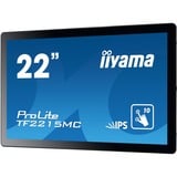 iiyama ProLite TF2215MC-B2 Monitor PC 54,6 cm (21.5") 1920 x 1080 Pixel Full HD LED Touch screen Multi utente Nero, Monitor LED Nero, 54,6 cm (21.5"), 1920 x 1080 Pixel, Full HD, LED, 14 ms, Nero