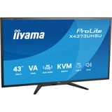 iiyama ProLite X4373UHSU-B2, Monitor LED Nero (opaco)