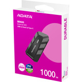 ADATA SSD esterna SD820 1 TB, Disco a stato solido Nero/grigio