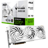 ASUS TUF Gaming TUF-RTX5070TI-O16G-WHITE-GAMING NVIDIA GeForce RTX 5070 Ti 16 GB GDDR7, Scheda grafica bianco, GeForce RTX 5070 Ti, 16 GB, GDDR7, 256 bit, 7680 x 4320 Pixel, PCI Express 5.0