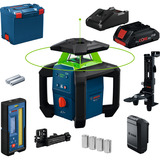 Bosch Rotationslaser GRL18V-4-34CVG Akku ProCORE18V 4.0Ah in L-BOXX, Laser rotante verde, Kit