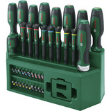 Bosch Set di cacciaviti misti, 39 pezzi, Cacciavite verde/Nero