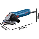 Bosch Smerigliatrice angolare GWS 12-125 Professional + disco da sgrossatura blu