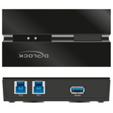 DeLOCK 11495 dati del computer switcher, Commutatore USB 5 Gbit/s, Nero, Plastica, 106 mm, 56 mm, 25 mm