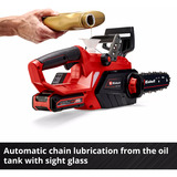 EINHELL GE-LC 18 Li Solo Sega a Catena Batteria e Senza Caricabatteria, Rosso/Nero, 0 W, 0 V rosso/Nero, Rosso/Nero, 0 W, 0 V