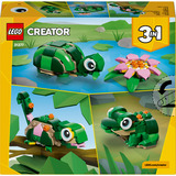 LEGO Creator 3 in 1 Tartaruga con Ninfea, Giochi di costruzione Animale Giocattolo Trasformabile in Camaleonte o Rana, Regalo 7+ Anni, Set da costruzione, 7 anno/i, Plastica, 124 pz, 176 g