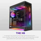 NZXT H6 ( 2026 ) Tutto Nero, Chassis Tower Nero