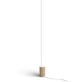 Philips Lampada da terra Signe gradient, Luce LED bianco/legno, Philips Hue White and Color ambiance Lampada da terra Signe gradient, Illuminazione intelligente a pavimento, Bluetooth/Zigbee, Bianco, LED, Alluminio, Legno, Lampadina/e non sostituibile/i