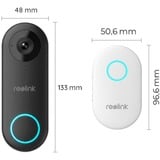 Reolink D340W Nero, Bianco, Campanello per porte Nero, Nero, Bianco, IP65, Parete, 2-vie, MicroSD (TransFlash), 256 GB