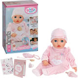 ZAPF Creation @BABY born Annabell 43cm, Bambola BABY born @ Annabell 43cm, Bambola bambina, Femmina, 3 anno/i, Bambino/Bambina, Sonoro, 430 mm