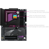 Alphacool Apex Monoblock X870 Aorus Elite WIFI7 (AM5), Raffreddamento ad acqua Nero