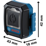 Bosch GCT 30-42 Professional accessorio dell'aspiratore di polevere Avviatore automatico, Modulo di collegamento blu, Avviatore automatico, Nero, Blu, 43 mm, 18 mm, 42 mm, 77 mm
