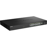 D-Link DMS-1250-18P/E switch di rete Gestito L2 2.5G Ethernet (100/1000/2500) Supporto Power over Ethernet (PoE) Nero, Interruttore Nero, Gestito, L2, 2.5G Ethernet (100/1000/2500), Supporto Power over Ethernet (PoE), Montaggio rack