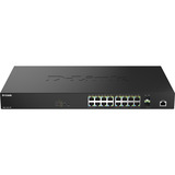 D-Link DMS-1250-18P/E switch di rete Gestito L2 2.5G Ethernet (100/1000/2500) Supporto Power over Ethernet (PoE) Nero, Interruttore Nero, Gestito, L2, 2.5G Ethernet (100/1000/2500), Supporto Power over Ethernet (PoE), Montaggio rack
