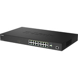 D-Link DMS-1250-18P/E switch di rete Gestito L2 2.5G Ethernet (100/1000/2500) Supporto Power over Ethernet (PoE) Nero, Interruttore Nero, Gestito, L2, 2.5G Ethernet (100/1000/2500), Supporto Power over Ethernet (PoE), Montaggio rack