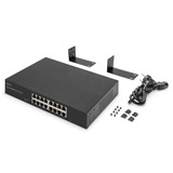 Digitus 16 porte Gigabit, Interruttore 