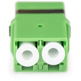 Digitus Accoppiatore fibra ottica, duplex, LC/APC > presa LC/APC, Single Mode OS2, Frizione verde